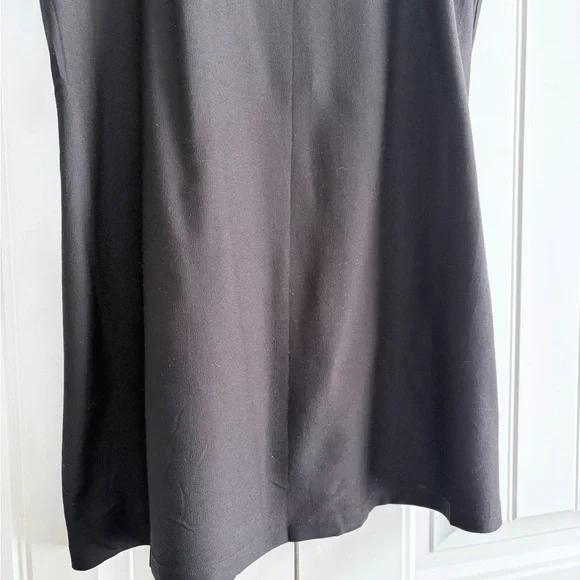 Eileen Fisher NWT Scoop Neck Long Tank Women's Size Medium Black - Picture 3 of 10